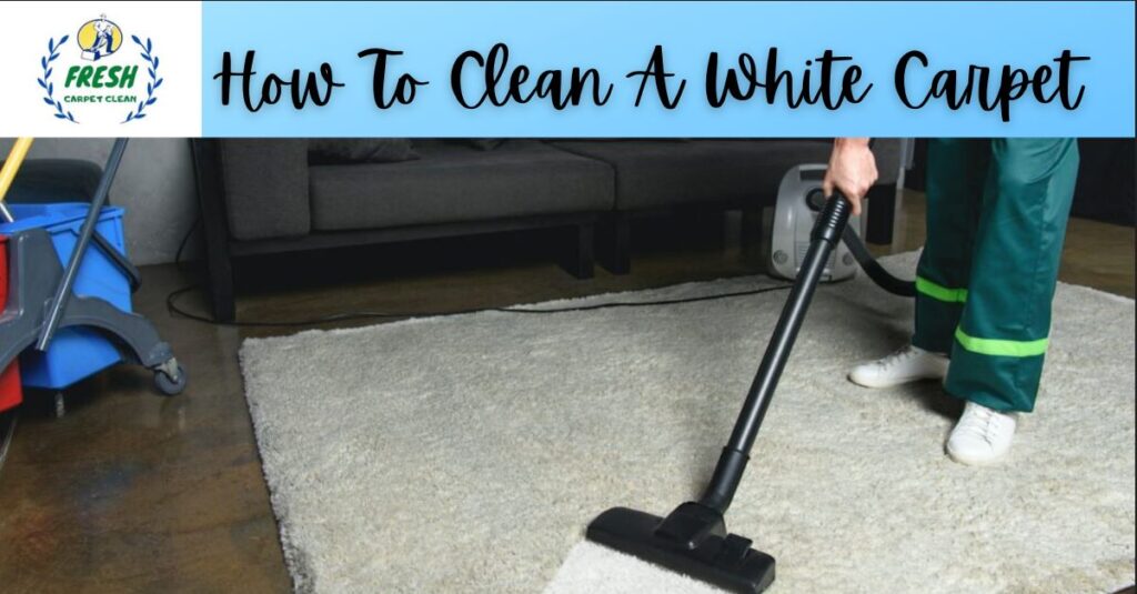 how to clean white carpet